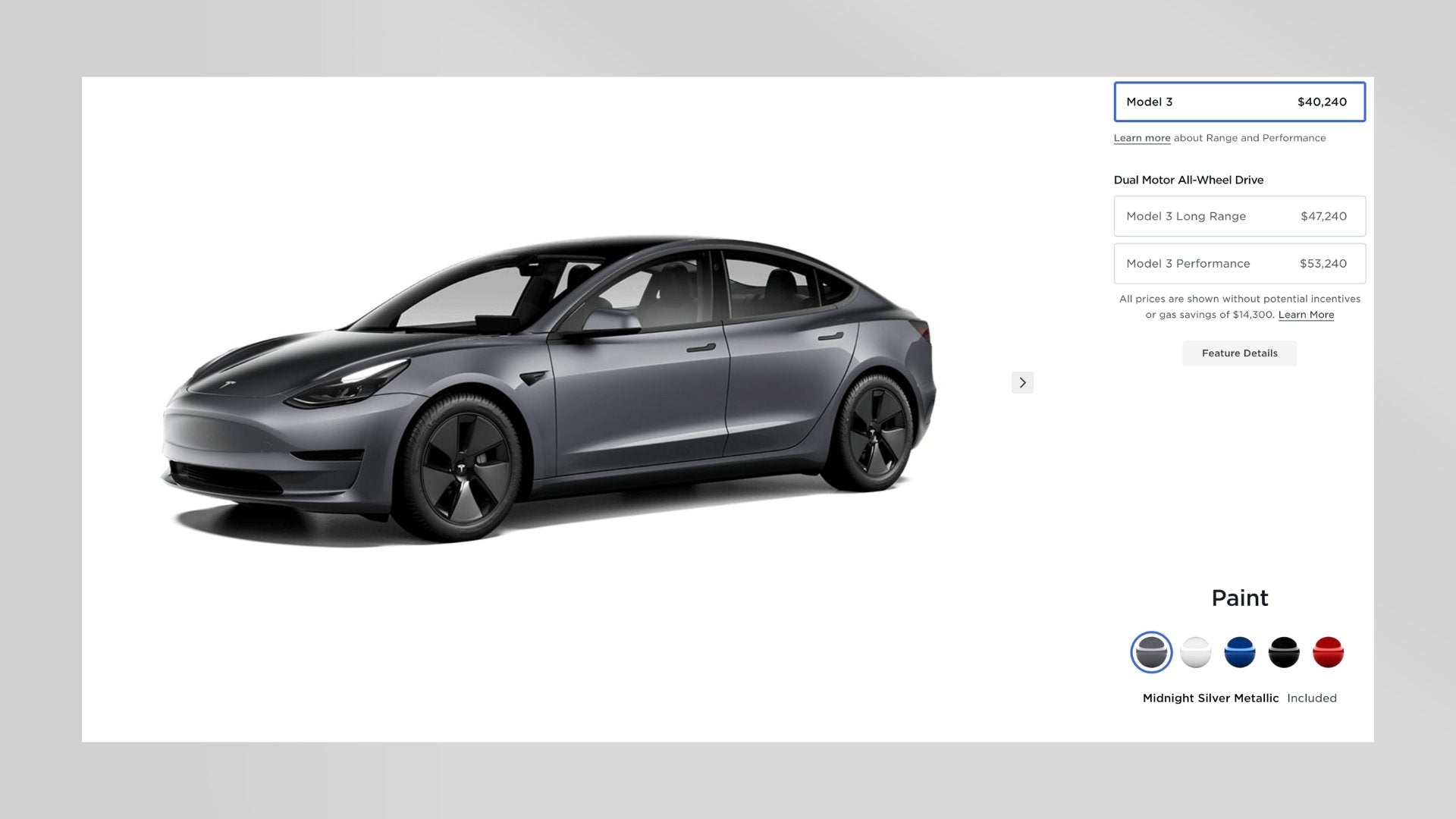 Tesla changes its standard color in North America to Midnight Silver –  Shop4Tesla