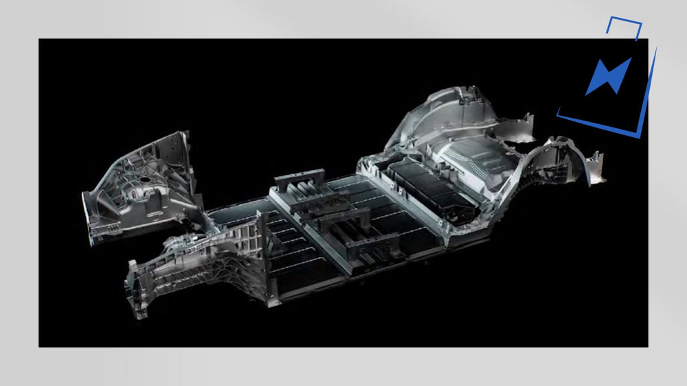 Giga Berlin vyrábí testovací vozidla s novou strukturální baterií.