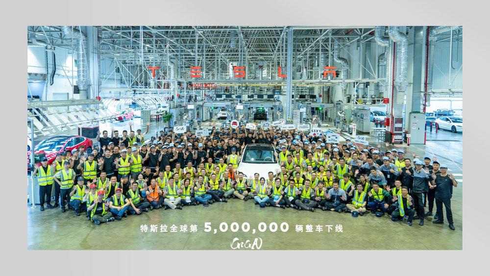 Tesla feiert einen weiteren Meilenstein - die Produktion von 5 Millionen Fahrzeugen!