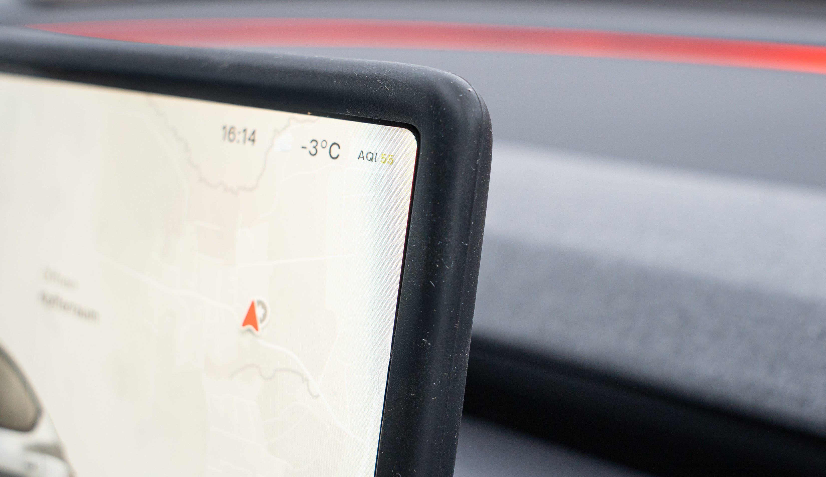 Ochranný rám displeje ze silikonu pro Model Y Juniper/3 Highland 