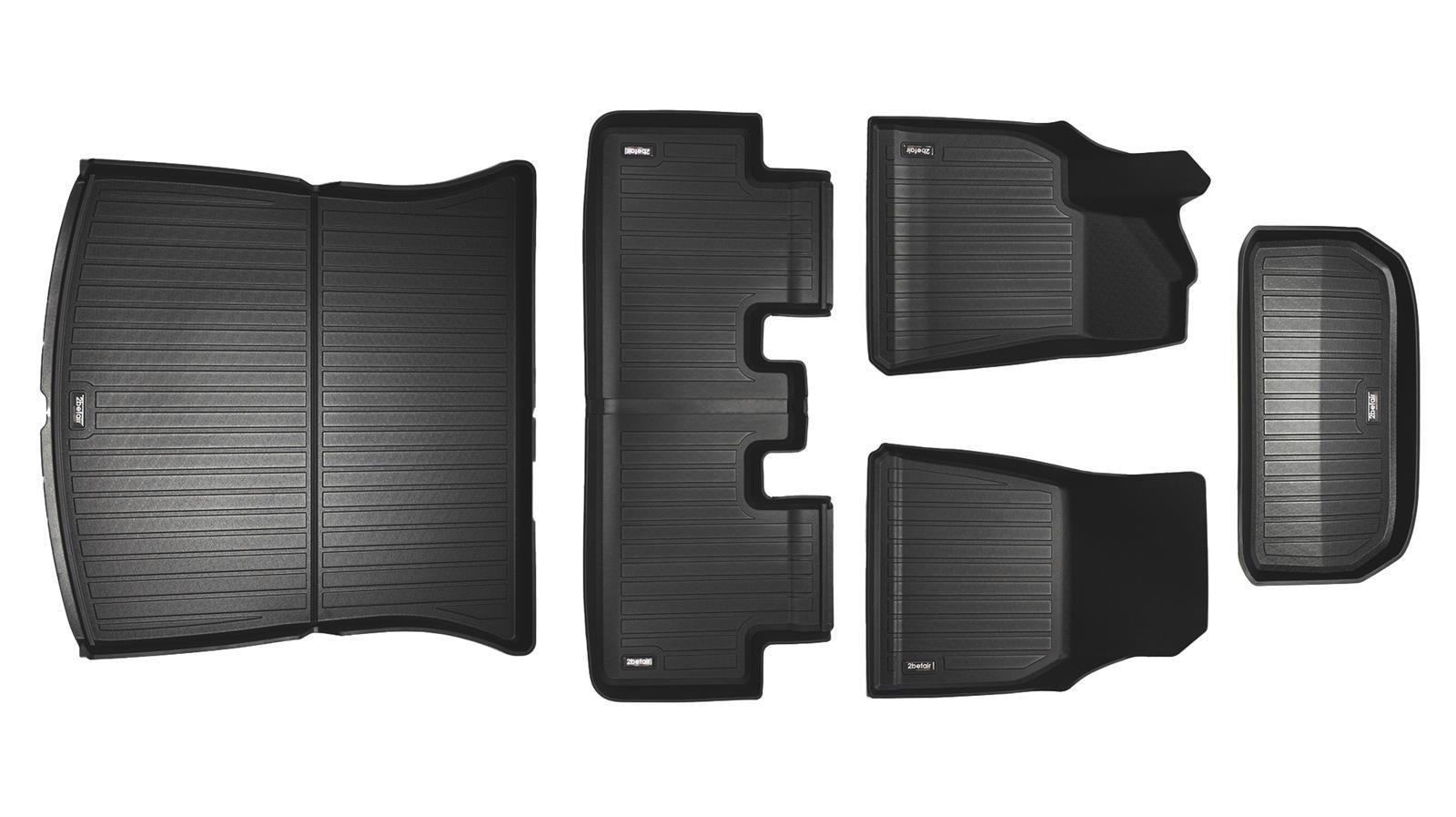 2befair numaralı Tesla Model Y için Tüm Hava Koşullarına Uygun Paspas Seti - Frunk Paspası ile #1 