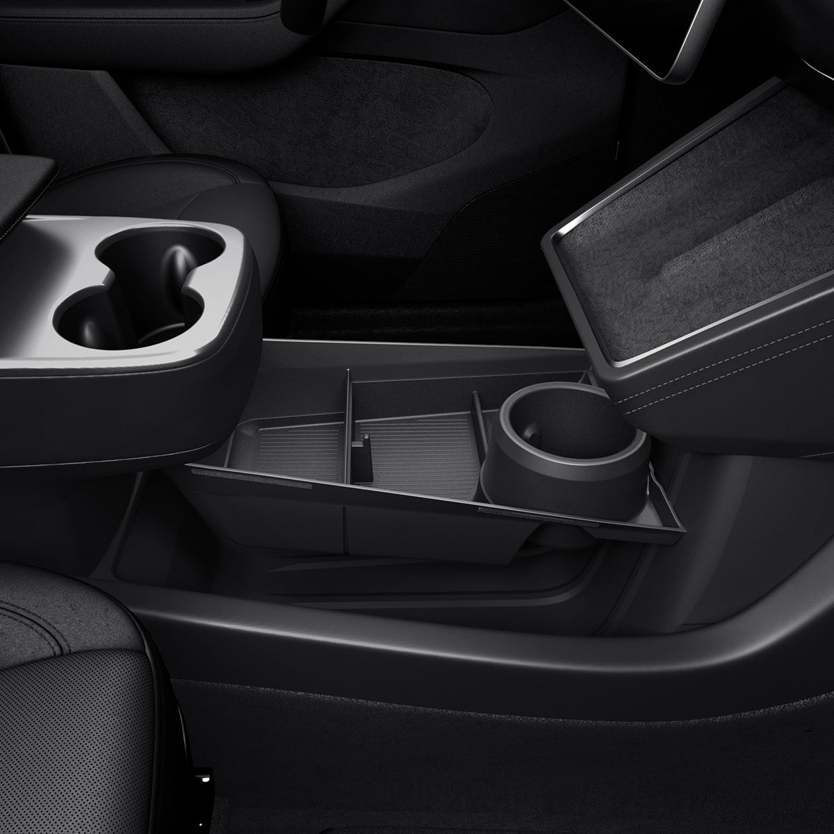Spigen Органайзер за долната централна конзола за Tesla Model Y Standard