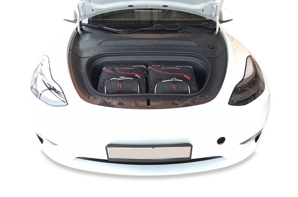 Kjust Frunk-Taschen im Frunk des Tesla Model Y