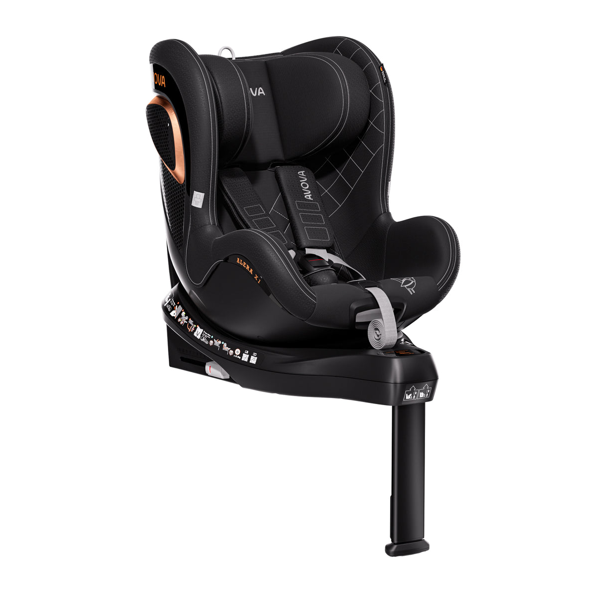 Avova Alera X1 Reboarder Kindersitz in Mystic Black – Ansicht 8