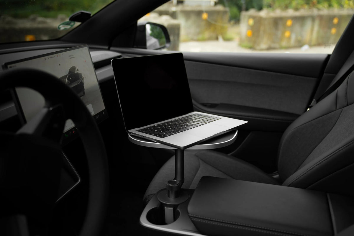 MebaHeart Car Table – stolek do držáku na nápoje pro Tesla Model 3/Y