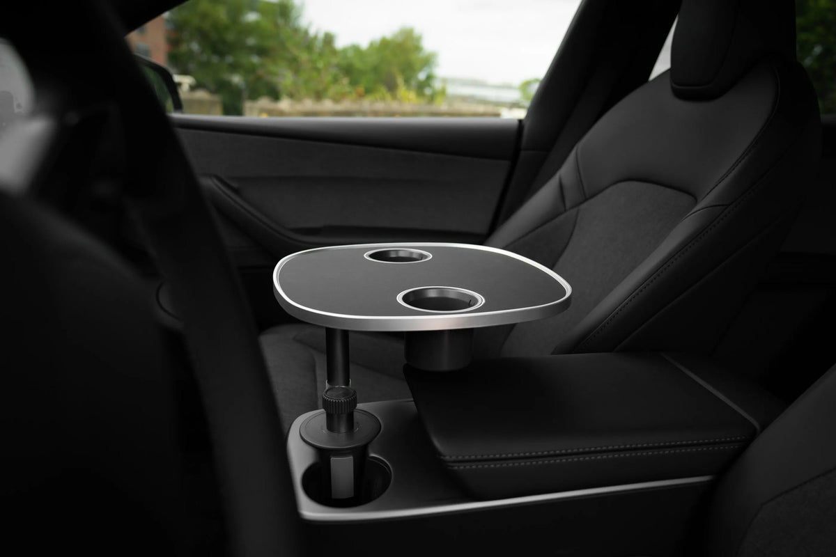 MebaHeart Car Table – stolek do držáku na nápoje pro Tesla Model 3/Y