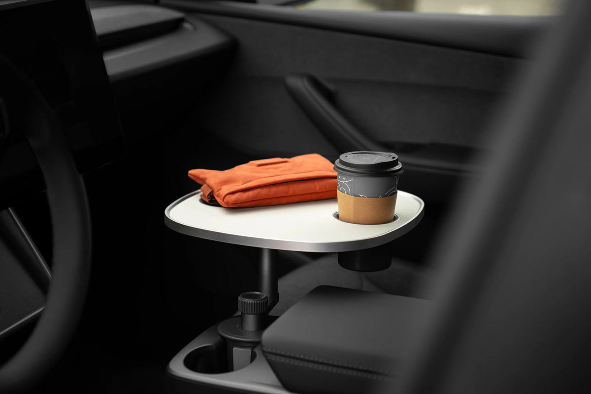 MebaHeart Car Table – stolek do držáku na nápoje pro Tesla Model 3/Y