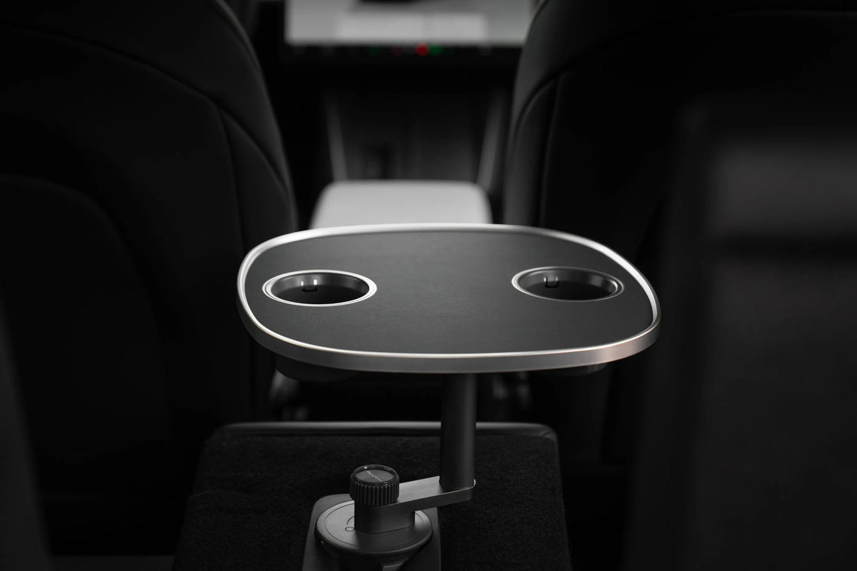 MebaHeart Car Table – stolek do držáku na nápoje pro Tesla Model 3/Y