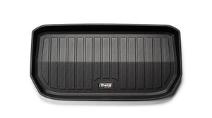 2befair Premium Gummimatte Frunk (Kofferraum vorne) für das Tesla Model Y – Frunkmatte freigestellt, Seitenansicht