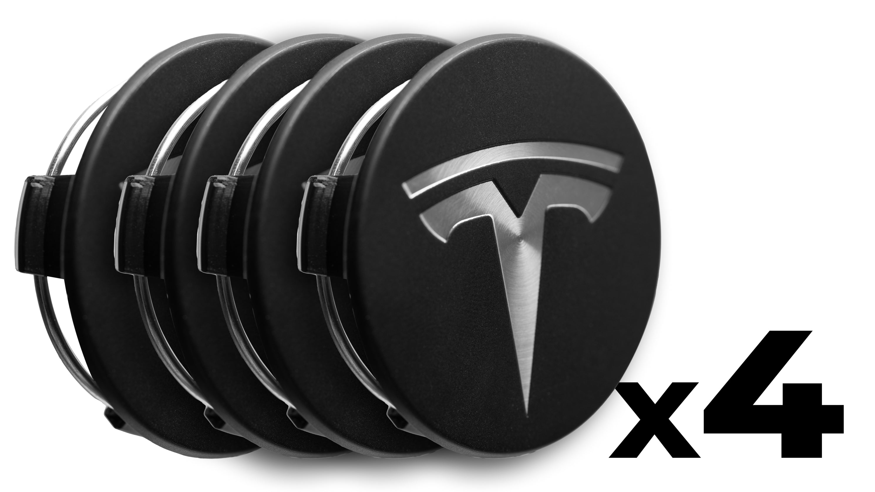 Radnabenabdeckungen mit Logo (4x) für Tesla Model 3/Y/S - Shop4Tesla