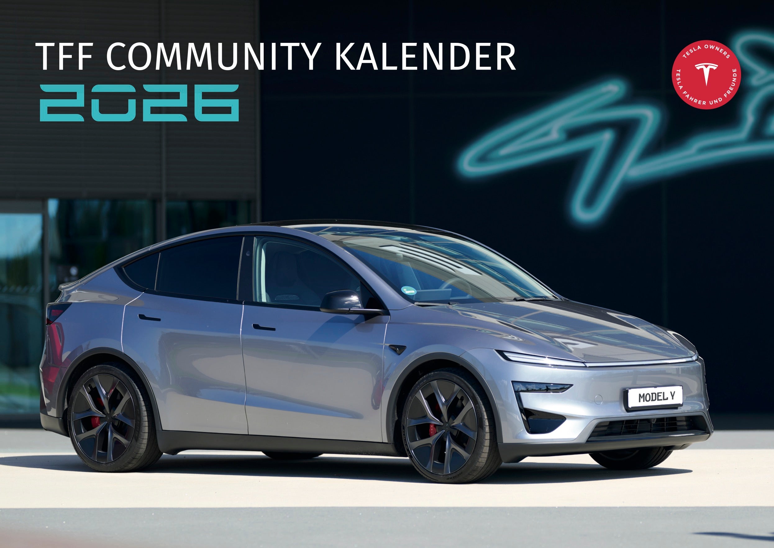 Tesla Kalender 2026 vom TFF & Shop4Tesla
