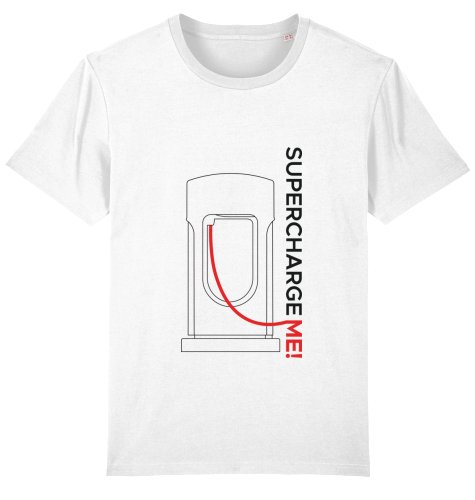 T-Shirt "Supercharge Me!" - Shop4Tesla