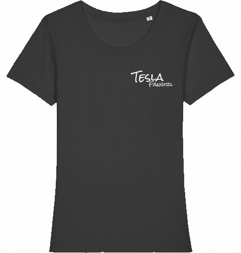 T-Shirt "Tesla Fangirl" (schlicht) - Shop4Tesla