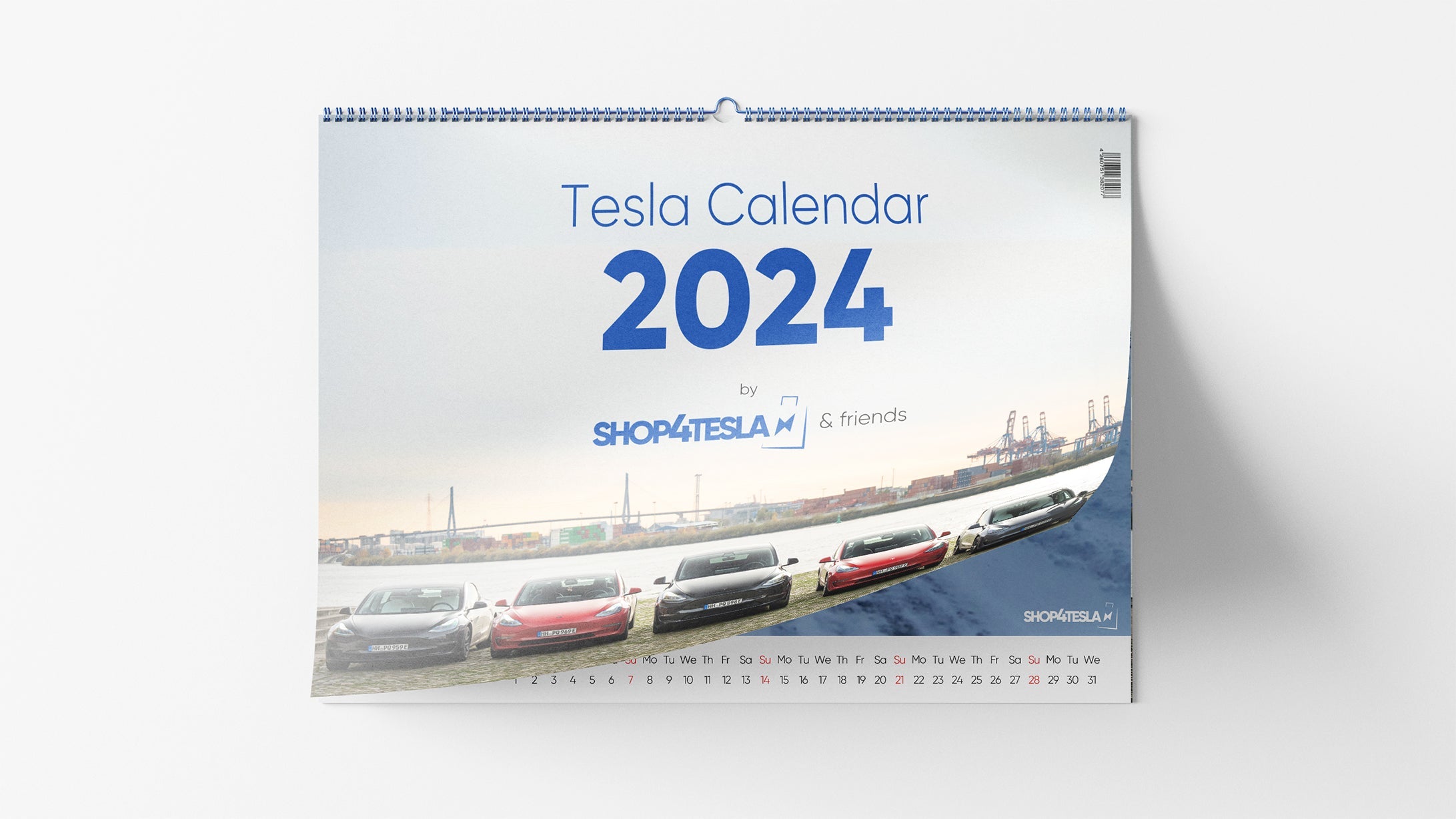 Tesla Kalender 2024 von Shop4Tesla & Friends - Shop4Tesla